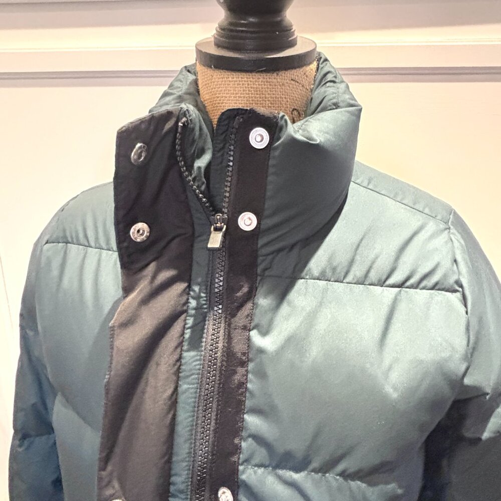 Athleta Green Down Women's Quilted Puffer Jacket Size XS - Picture 2 of 6